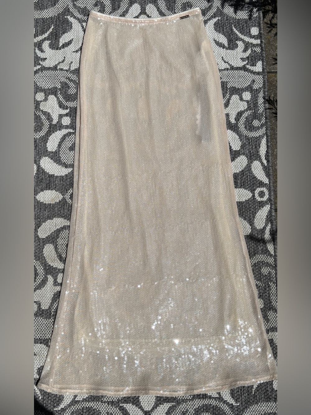 Missguided Sequence Skirt in Cream NWT